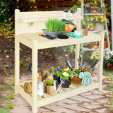 EAGLE PEAK Vinyl Waterproof Garden Potting Bench 40x 21.6x43.9 - Eagle Peak Canopy and Outdoor Products