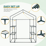 EAGLE PEAK Walk in 3 - Tier Greenhouse,61"x28"x79" - Eagle Peak Canopy and Outdoor Products