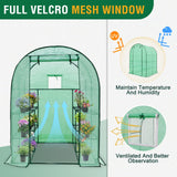 EAGLE PEAK Walk in Greenhouse 3 Tier with Wire Shelves - Eagle Peak Canopy and Outdoor Products