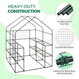 EAGLE PEAK Walk - in Greenhouse 56'' x 56'' x 76'' - Eagle Peak Canopy and Outdoor Products