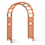 EAGLE PEAK Wood Arbor Garden Trellis Archway, Wedding Arch for Ceremony, Outdoor Wooden Pergola for Climbing Plant, 92 in - Eagle Peak Canopy and Outdoor Products