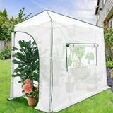 Easy Setup 10x5 Portable Lean to Pop Up Greenhouse - Eagle Peak Custom Canopy Tent