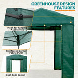Easy Setup 8x6 Instant Pop Up Greenhouse - Eagle Peak Custom Canopy Tent