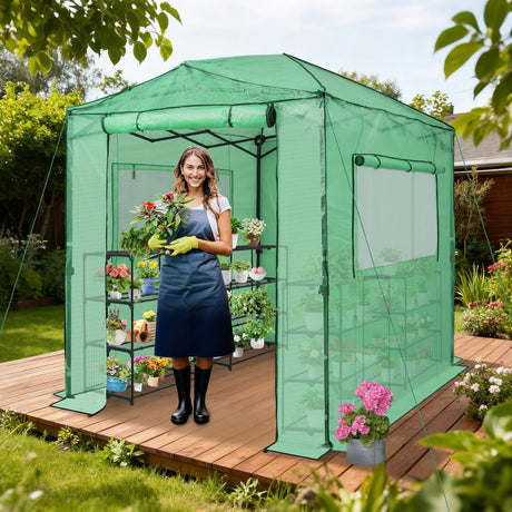 Easy Setup 8x6 Instant Pop Up Greenhouse - Eagle Peak