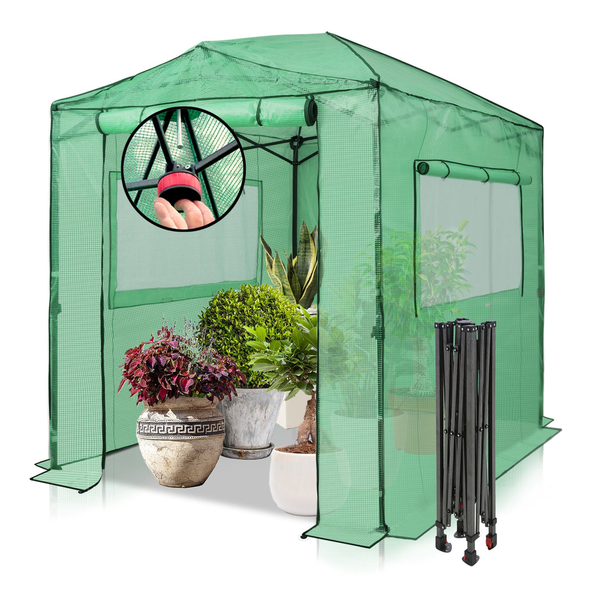 Easy Setup 8x6 Instant Pop Up Greenhouse - Eagle Peak®