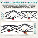 Easy Setup 8x6 Instant Pop Up Greenhouse - Eagle Peak Custom Canopy Tent