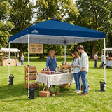 Easy Setup Straight Leg 10x10 Pop Up Canopy Tent w/ 100 sqft of Shade - Eagle Peak®