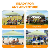 Easy Setup Straight Leg 10x10 Pop Up Canopy Tent w/ 100 sqft of Shade - Eagle Peak®