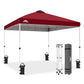 Easy Setup Straight Leg 10x10 Pop Up Canopy Tent w/ 100 sqft of Shade - Eagle Peak®