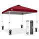 Easy Setup Straight Leg 10x10 Pop Up Canopy Tent w/ 100 sqft of Shade - Eagle Peak®