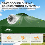 Easy Setup Straight Leg 10x10 Pop Up Canopy Tent w/ 100 sqft of Shade - Eagle Peak®