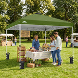 Easy Setup Straight Leg 10x10 Pop Up Canopy Tent w/ 100 sqft of Shade - Eagle Peak®