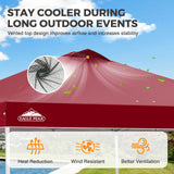 Easy Setup Straight Leg 10x10 Pop Up Canopy Tent w/ 100 sqft of Shade - Eagle Peak®