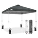 Easy Setup Straight Leg 10x10 Pop Up Canopy Tent w/ 100 sqft of Shade - Eagle Peak®