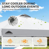 Easy Setup Straight Leg 10x10 Pop Up Canopy Tent w/ 100 sqft of Shade - Eagle Peak®