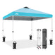 Easy Setup Straight Leg 10x10 Pop Up Canopy Tent w/ 100 sqft of Shade - Eagle Peak®