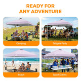 Easy Setup Straight Leg 10x10 Pop Up Canopy Tent w/ 100 sqft of Shade - Eagle Peak®