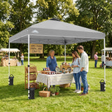 Easy Setup Straight Leg 10x10 Pop Up Canopy Tent w/ 100 sqft of Shade - Eagle Peak®
