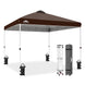 Easy Setup Straight Leg 10x10 Pop Up Canopy Tent w/ 100 sqft of Shade - Eagle Peak®