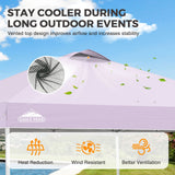 Easy Setup Straight Leg 10x10 Pop Up Canopy Tent w/ 100 sqft of Shade - Eagle Peak®