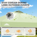 Easy Setup Straight Leg 10x10 Pop Up Canopy Tent w/ 100 sqft of Shade - Eagle Peak®