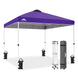 Easy Setup Straight Leg 10x10 Pop Up Canopy Tent w/ 100 sqft of Shade - Eagle Peak®