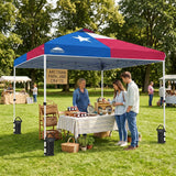 Easy Setup Straight Leg 10x10 Pop Up Canopy Tent w/ 100 sqft of Shade - Eagle Peak®