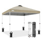 Easy Setup Straight Leg 10x10 Pop Up Canopy Tent w/ 100 sqft of Shade - Eagle Peak®