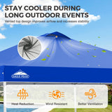 Easy Setup Straight Leg 10x10 Pop Up Canopy Tent w/ 100 sqft of Shade - Eagle Peak®