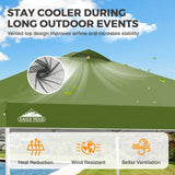 Easy Setup Straight Leg 10x10 Pop Up Canopy Tent w/ 100 sqft of Shade - Eagle Peak®