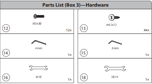 EP-SSP80H-Hardware Kit - Eagle Peak®