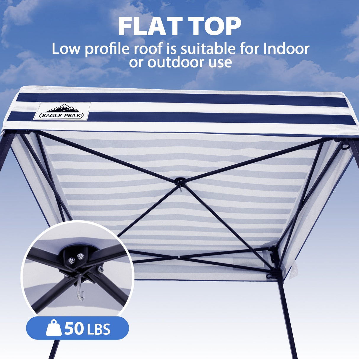 Flat Top 4x4 Pop-up Canopy Changing Room - Eagle Peak®
