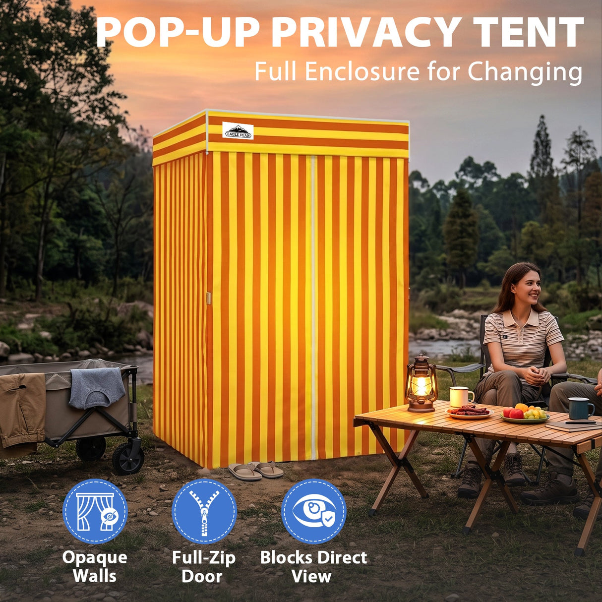 Flat Top 4x4 Pop-up Canopy Changing Room - Eagle Peak®
