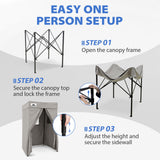 Flat Top 4x4 Pop-up Canopy Changing Room - Eagle Peak®