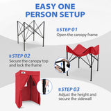 Flat Top 4x4 Pop-up Canopy Changing Room - Eagle Peak®