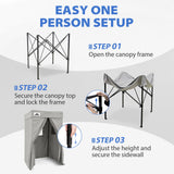 Flat Top 4x4 Pop-up Canopy Changing Room - Eagle Peak®