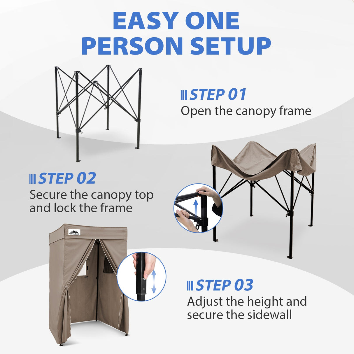 Flat Top 4x4 Pop-up Canopy Changing Room - Eagle Peak®