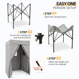 Flat Top 4x4 Pop - up Canopy Changing Room - Eagle Peak Custom Canopy Tent