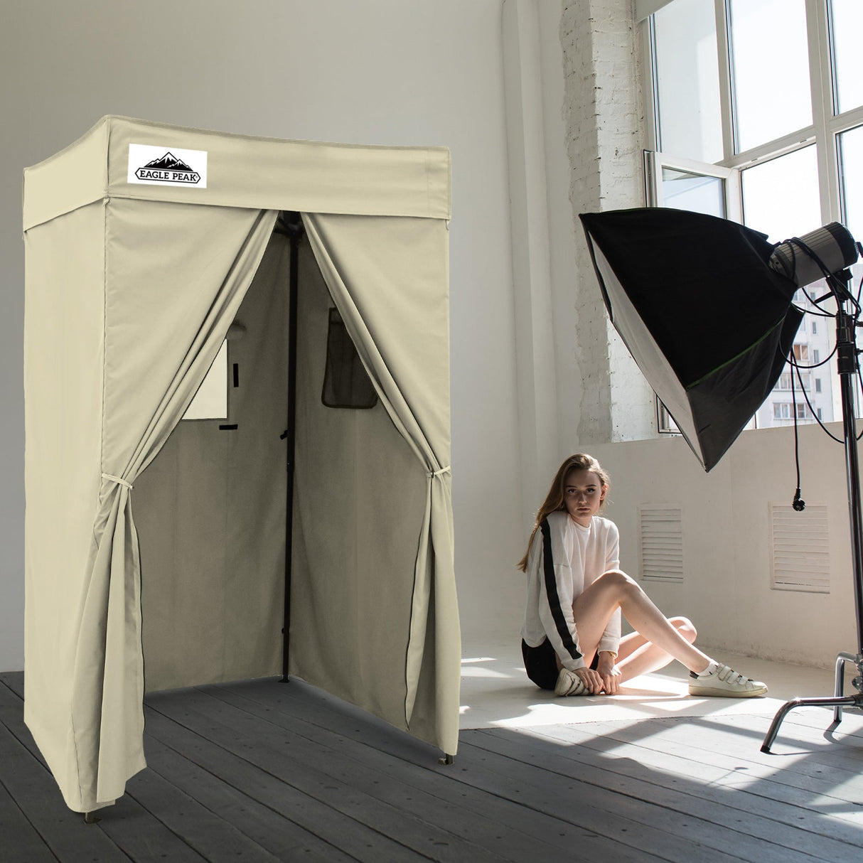 Flat Top 4x4 Pop - up Canopy Changing Room - Eagle Peak Custom Canopy Tent