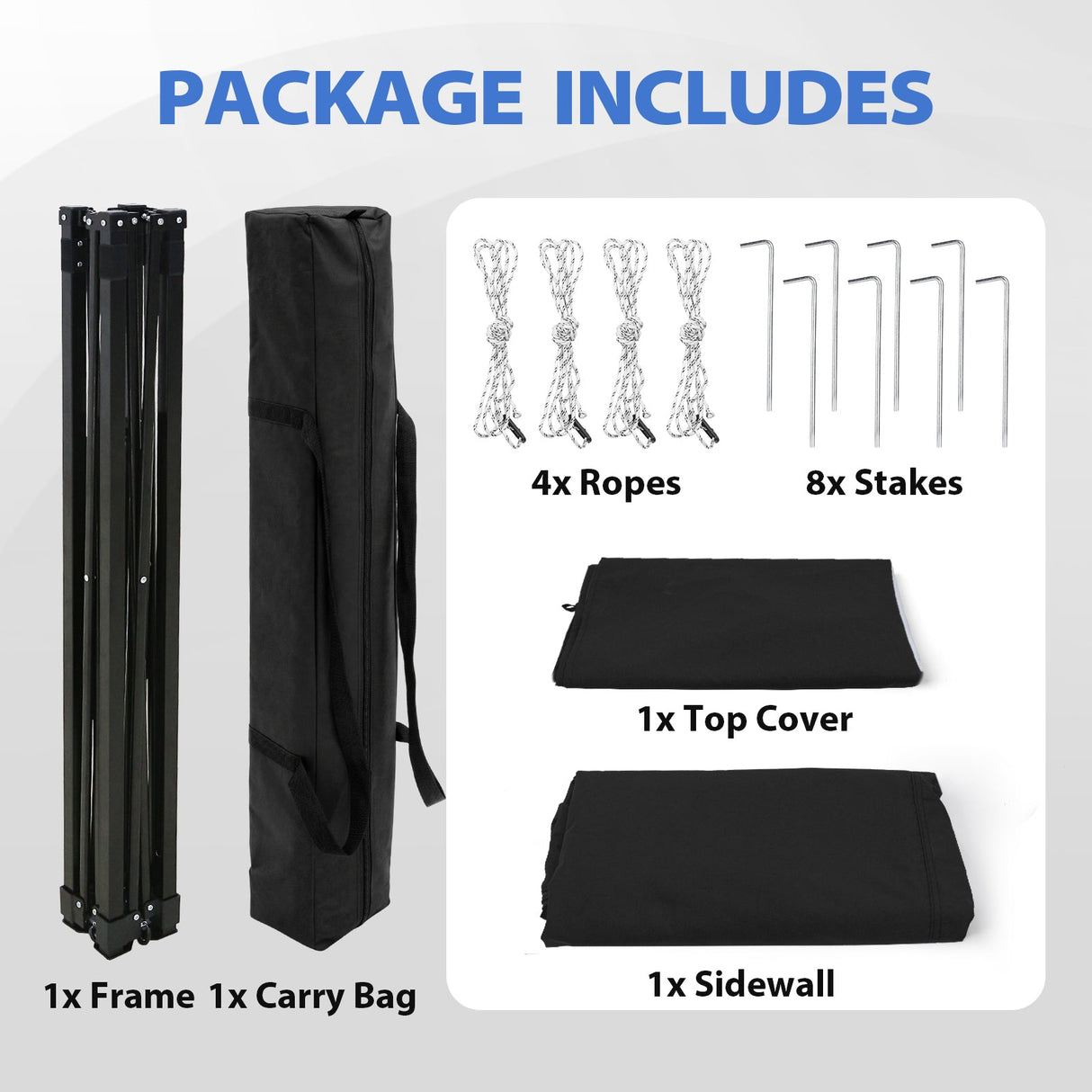 Flat Top 4x4 Pop-up Canopy Changing Room - Eagle Peak®