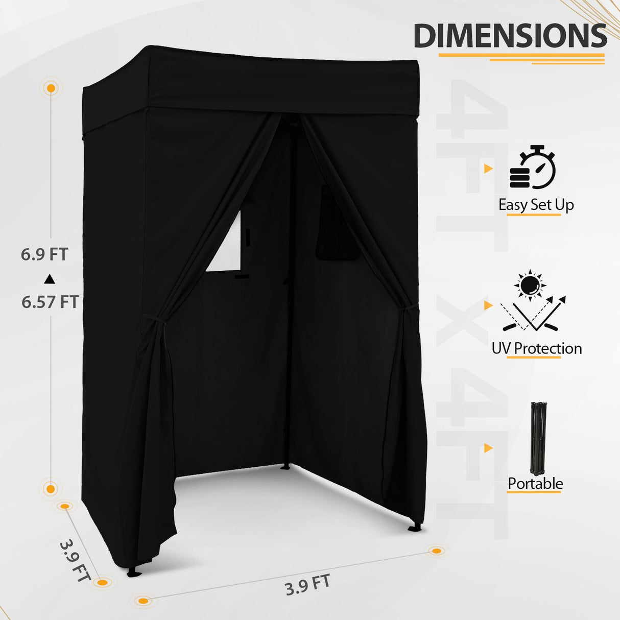 Flat Top 4x4 Pop - up Canopy Changing Room - Eagle Peak Custom Canopy Tent