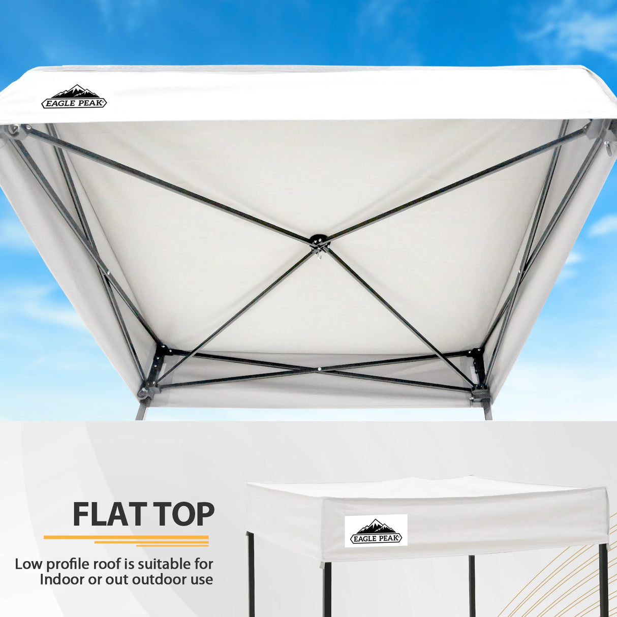 Flat Top 4x4 Pop - up Canopy Changing Room - Eagle Peak Custom Canopy Tent