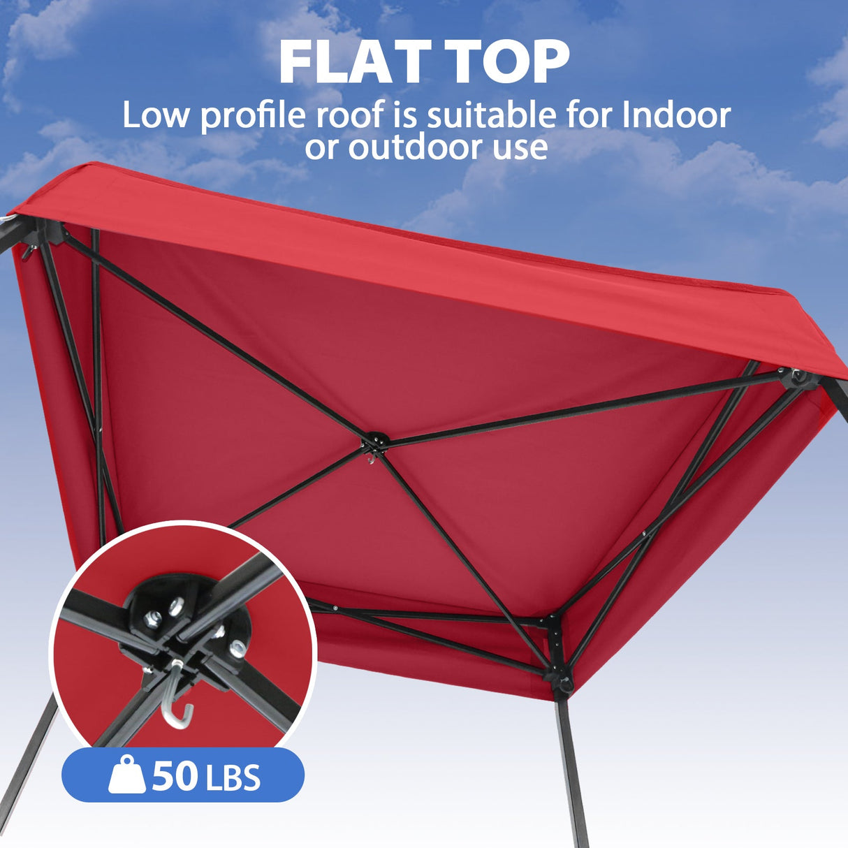 Flat Top 4x4 Pop-up Canopy Changing Room - Eagle Peak®