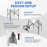 Flat Top 4x4 Pop-up Canopy Changing Room - Eagle Peak®