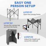 Flat Top 4x4 Pop-up Canopy Changing Room - Eagle Peak®