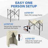 Flat Top 4x4 Pop-up Canopy Changing Room - Eagle Peak®