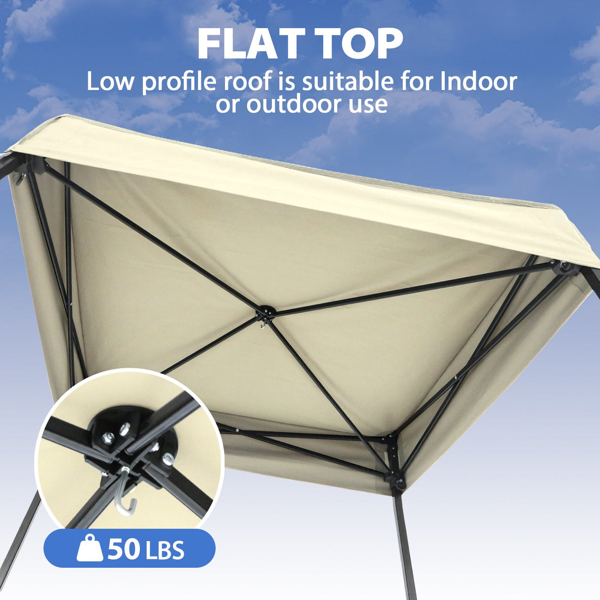 Flat Top 4x4 Pop-up Canopy Changing Room - Eagle Peak®