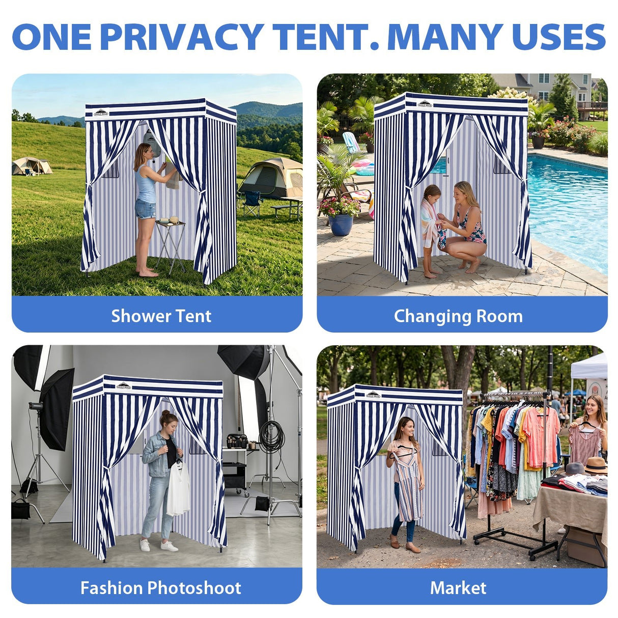 Flex Compact 5x5 Pop-up Canopy Changing Room - Eagle Peak®