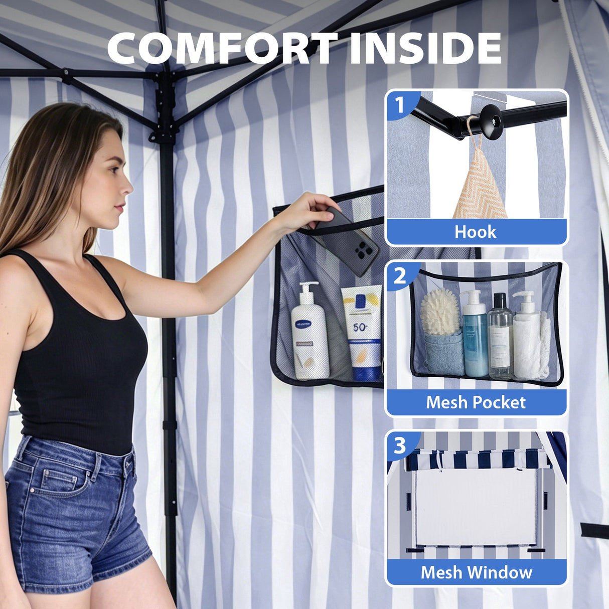 Flex Compact 5x5 Pop-up Canopy Changing Room - Eagle Peak®