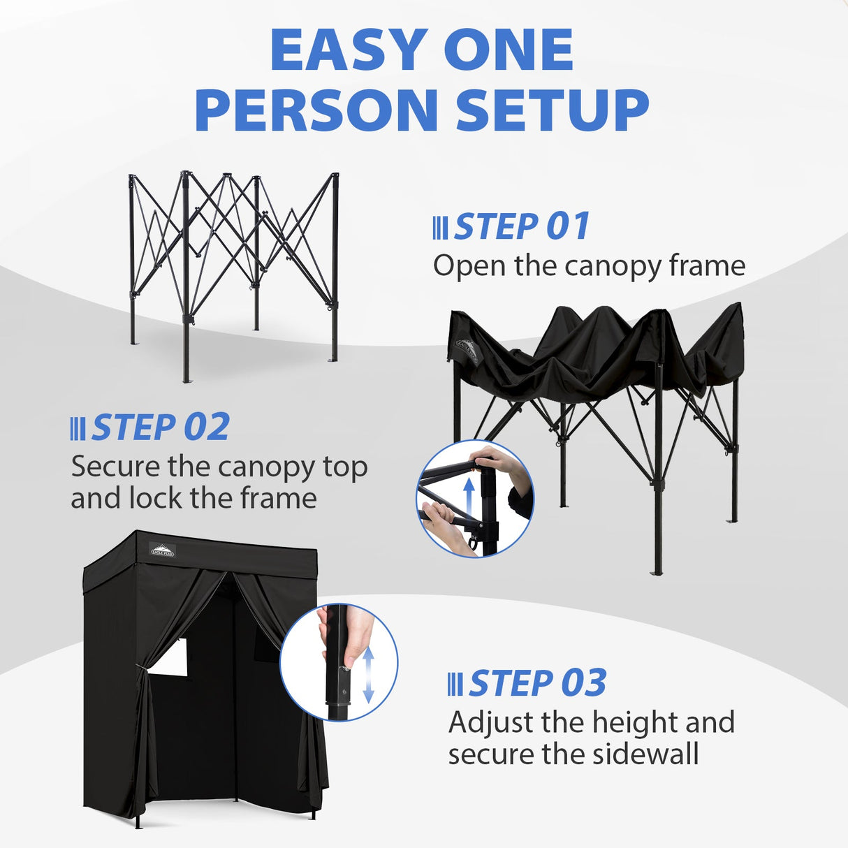 Flex Compact 5x5 Pop-up Canopy Changing Room - Eagle Peak®